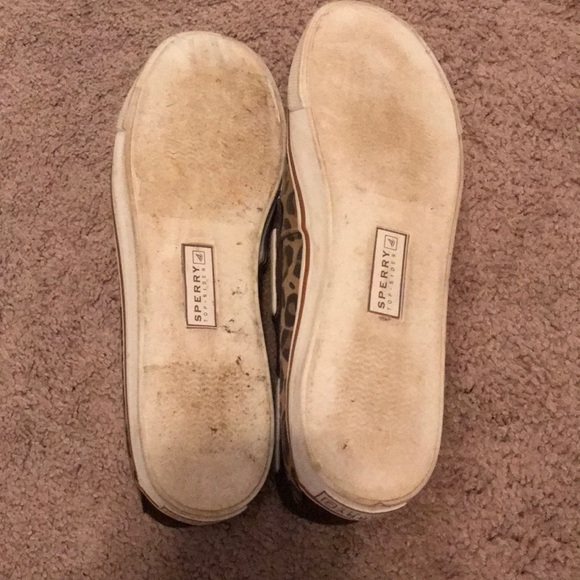 Leopard Print Sperry Boat Shoes - Picture 3 of 3